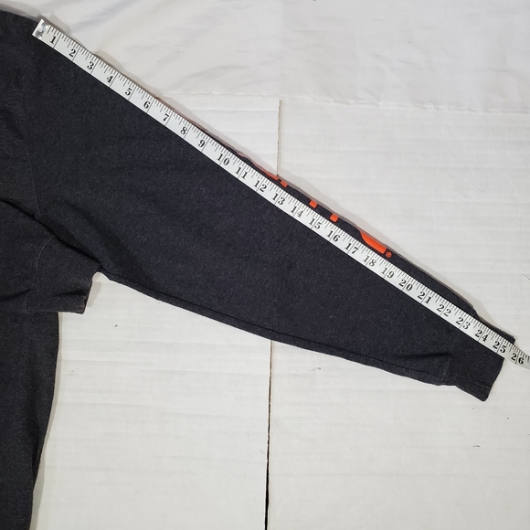 CARHARTT GREY GRAY LONG SLEEVE LOGO LOOSE FIT WORKING CASUAL WESTERN SHIRT - Picture 6 of 6